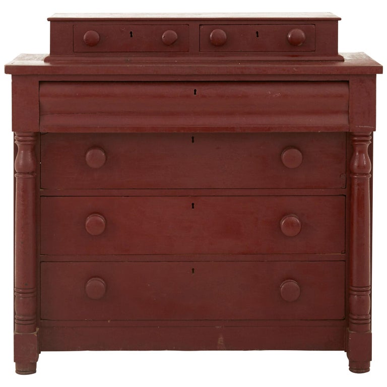 Early 20th Century Red Dresser For Sale At 1stdibs