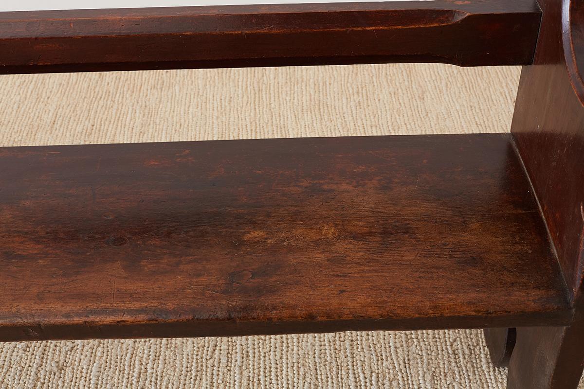Early 20th Century Redwood Church Pew or Bench 5