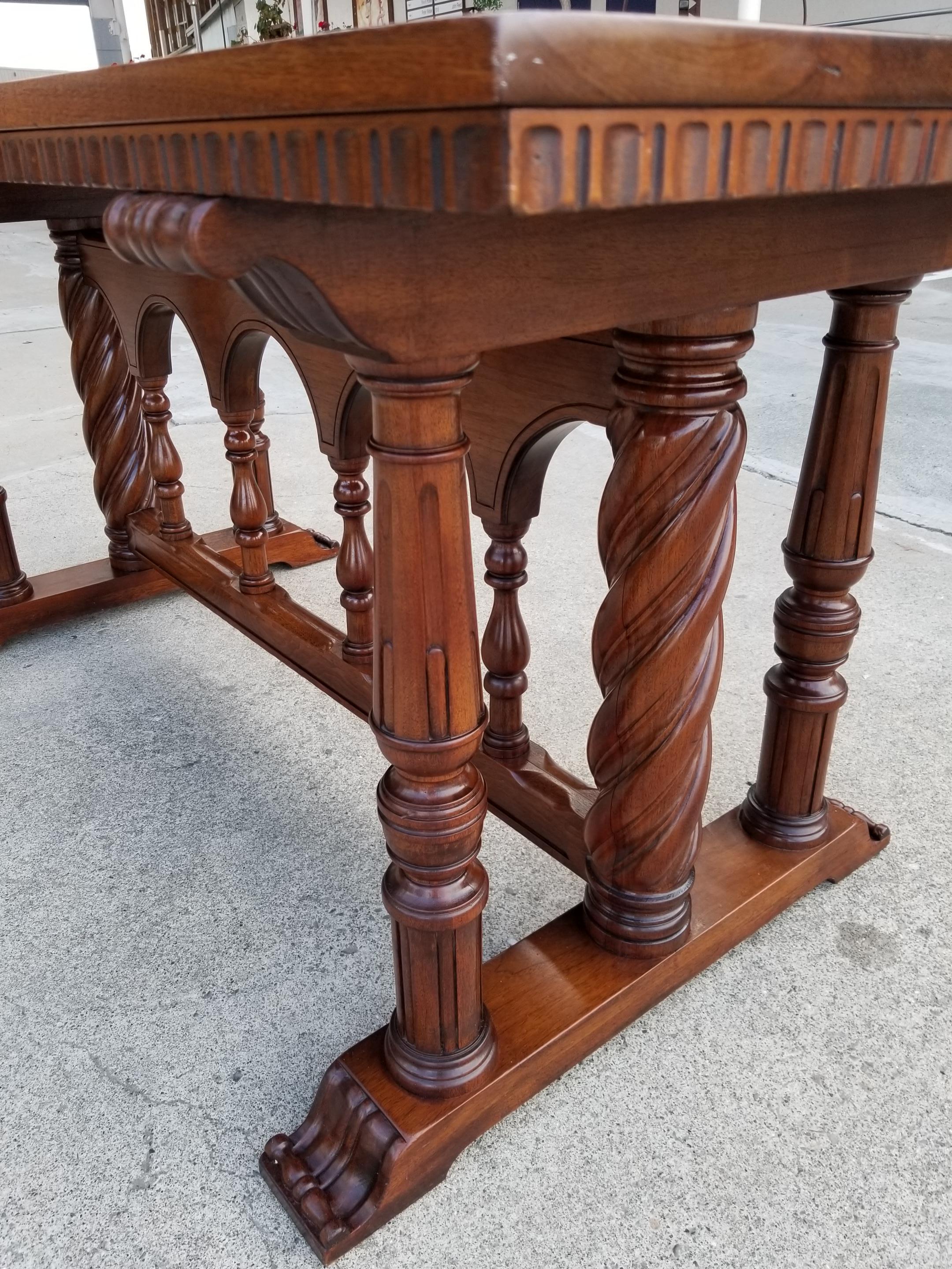 Spanish Colonial Early 20th Century Refectory or Library Table
