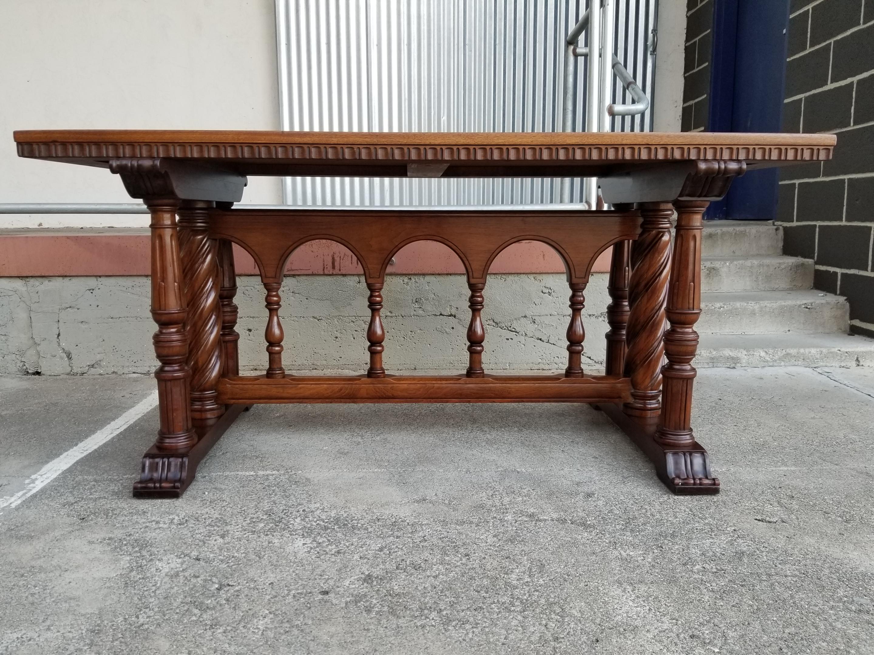 Early 20th Century Refectory or Library Table 3