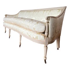 Early 20th Century Regency Painted & Parcel-Gilt Sofa, 1920-30s