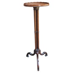 Début du 20ème siècle Regency Style Tripod Mahogany Pedestal Plant Stand