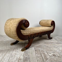 Early 20th Century Regency Style Upholstered Window Seat