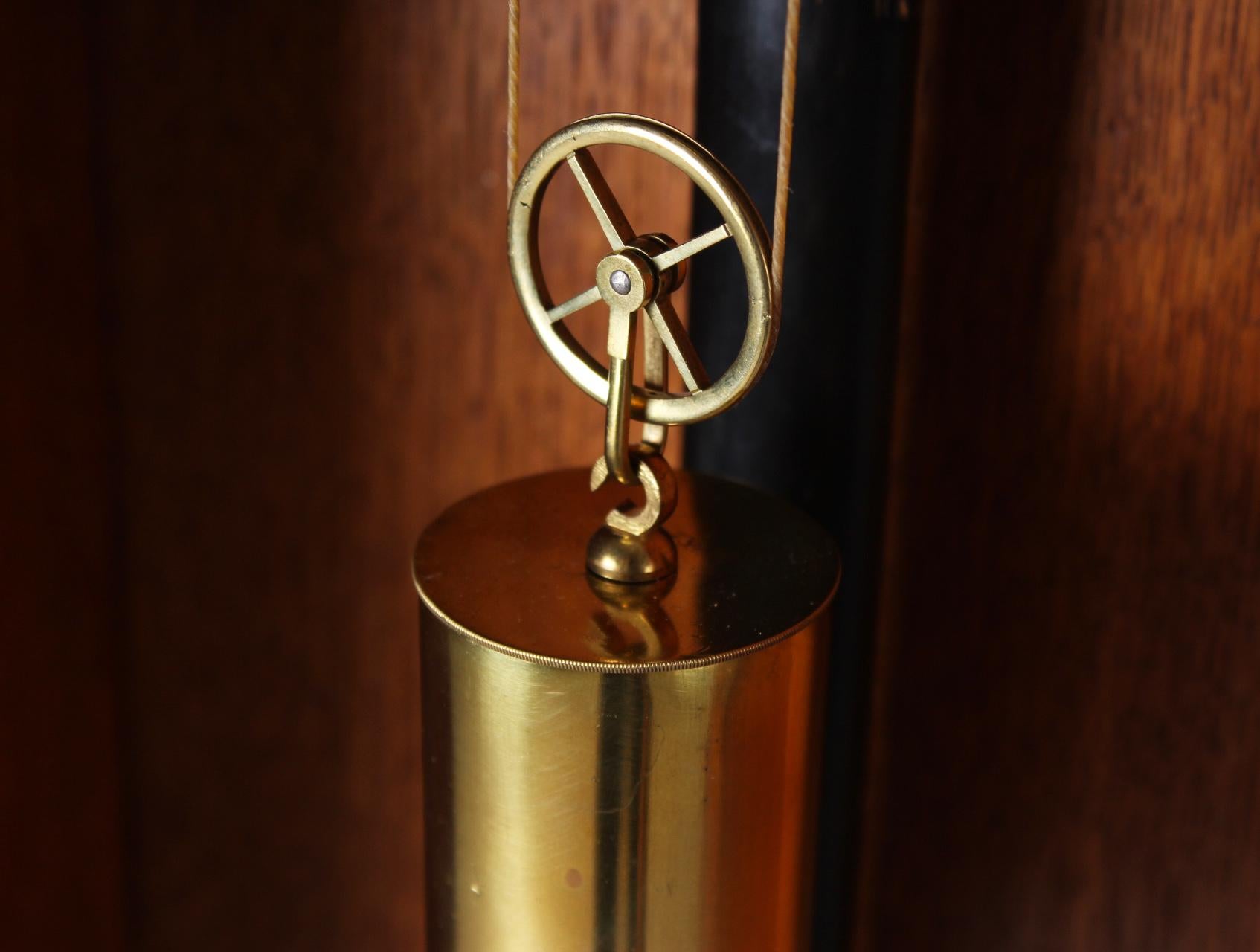 Early 20th Century Regulator Wall Clock with Second Pendulum, Oak 1