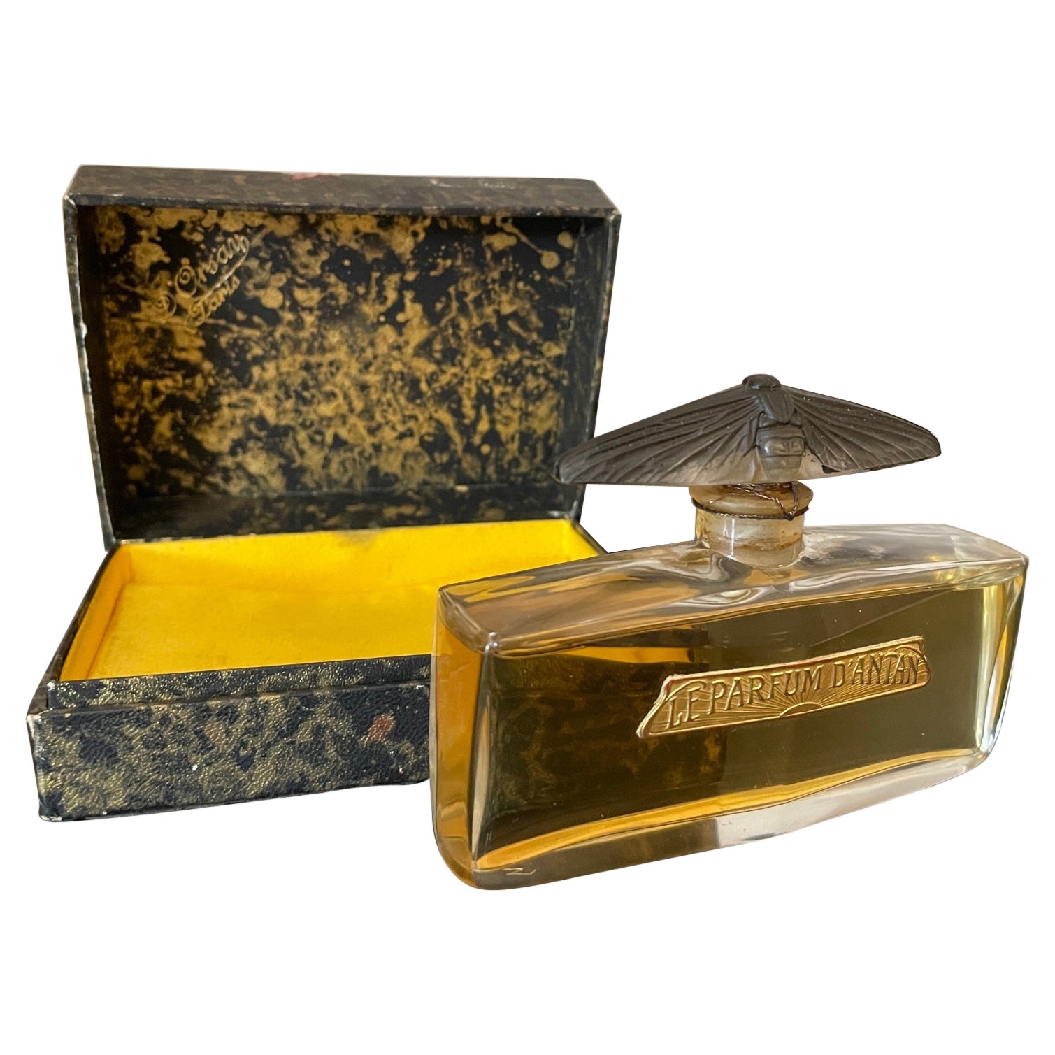 Early 20th Century René Lalique Orsay Perfume Bottle Glass Never Opened, 1920s