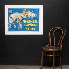 Early 20th Century Ringling Brothers Circus Poster, circa 1945