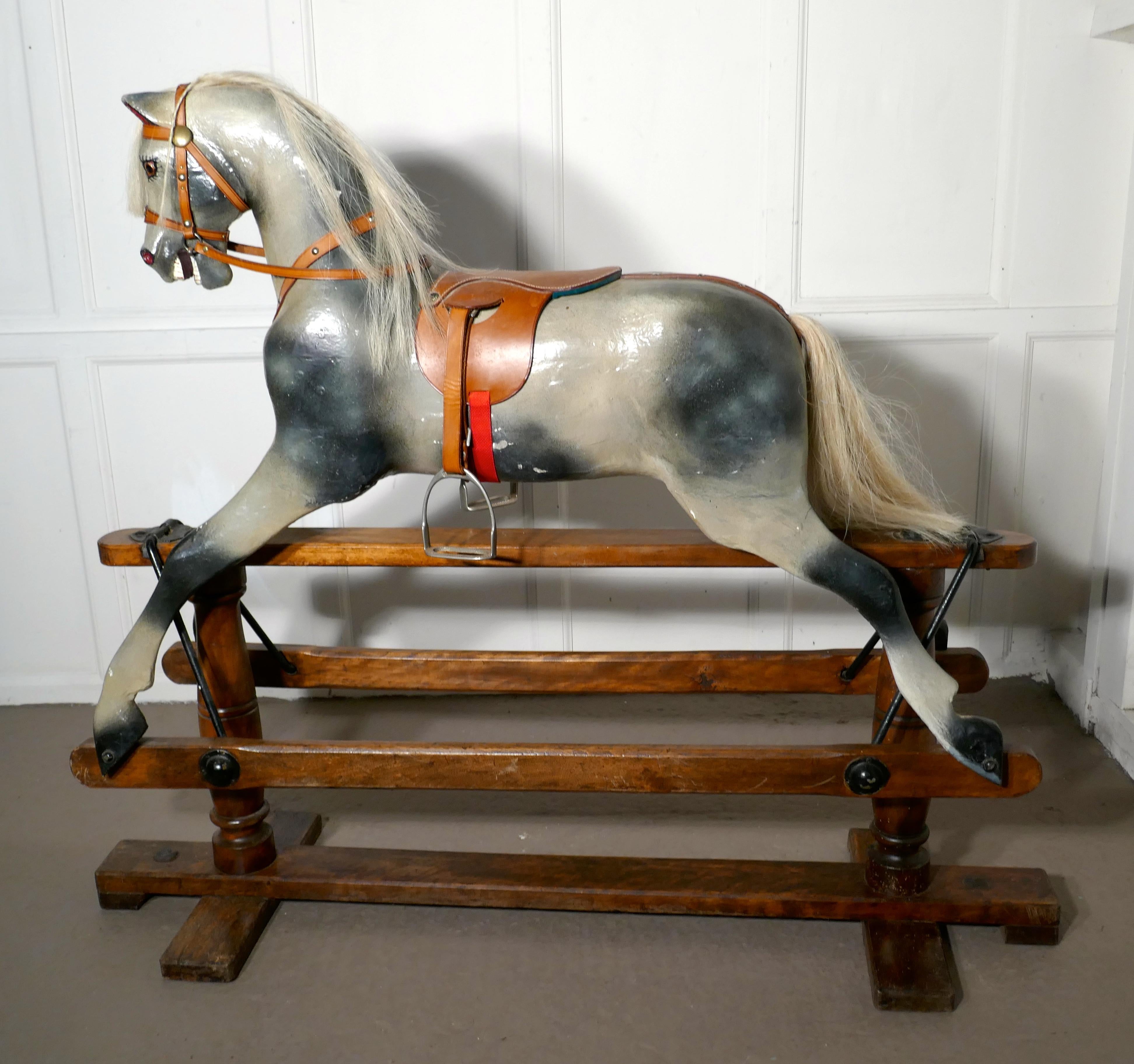 Early 20th Century Rocking Horse by Lines Brothers 6