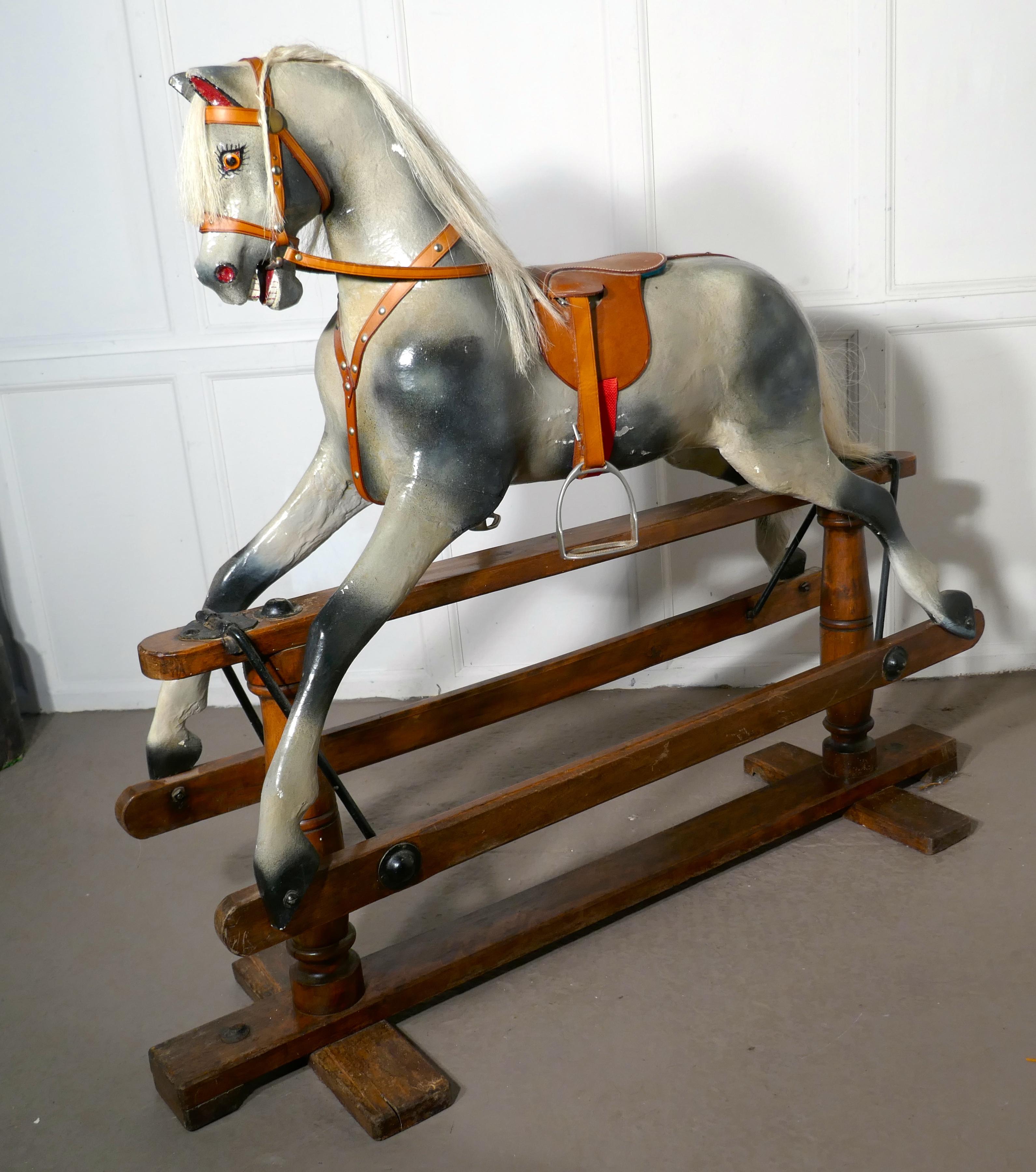 Early 20th Century Rocking Horse by Lines Brothers 8