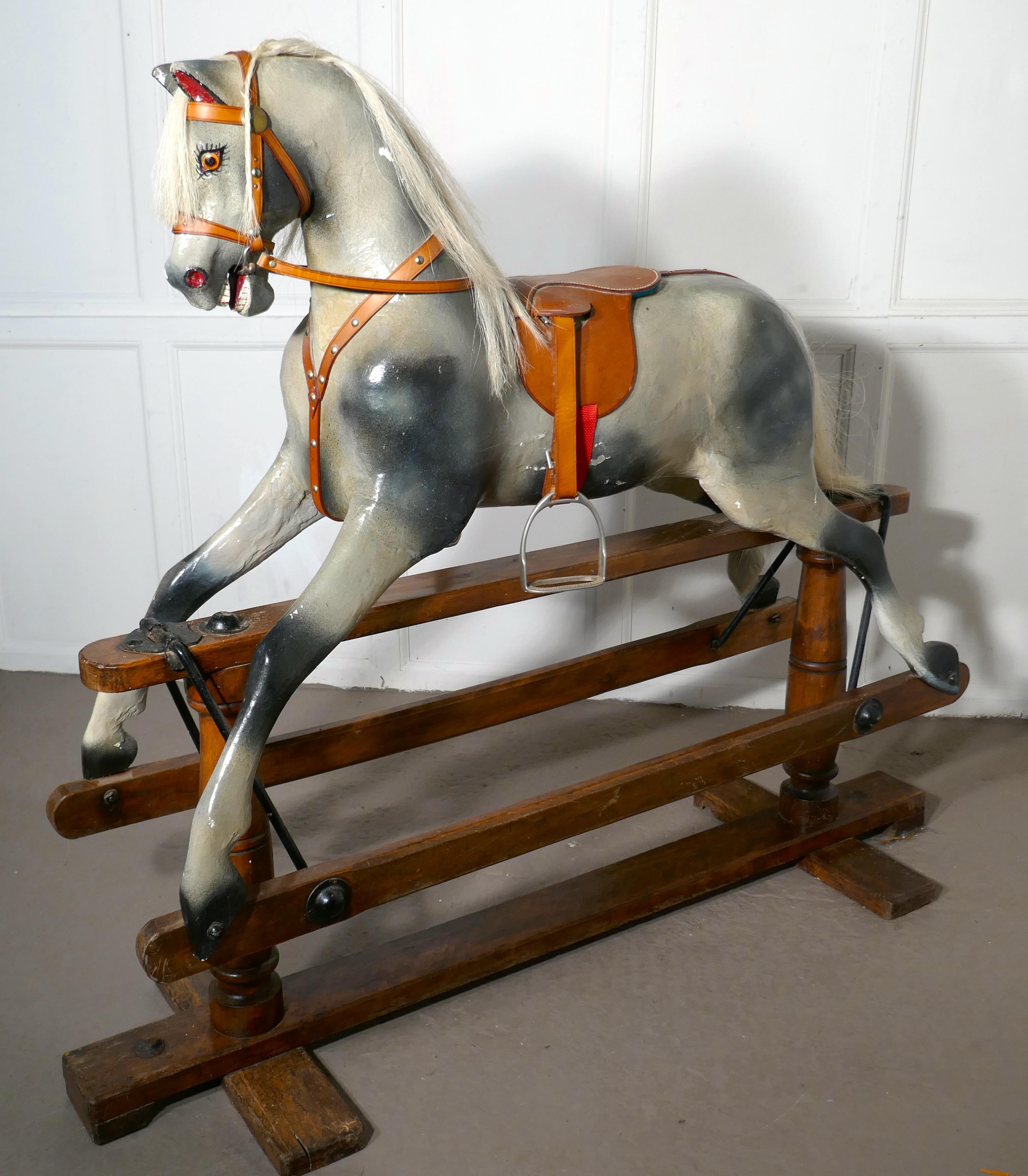 Early 20th Century Rocking Horse by Lines Brothers 9