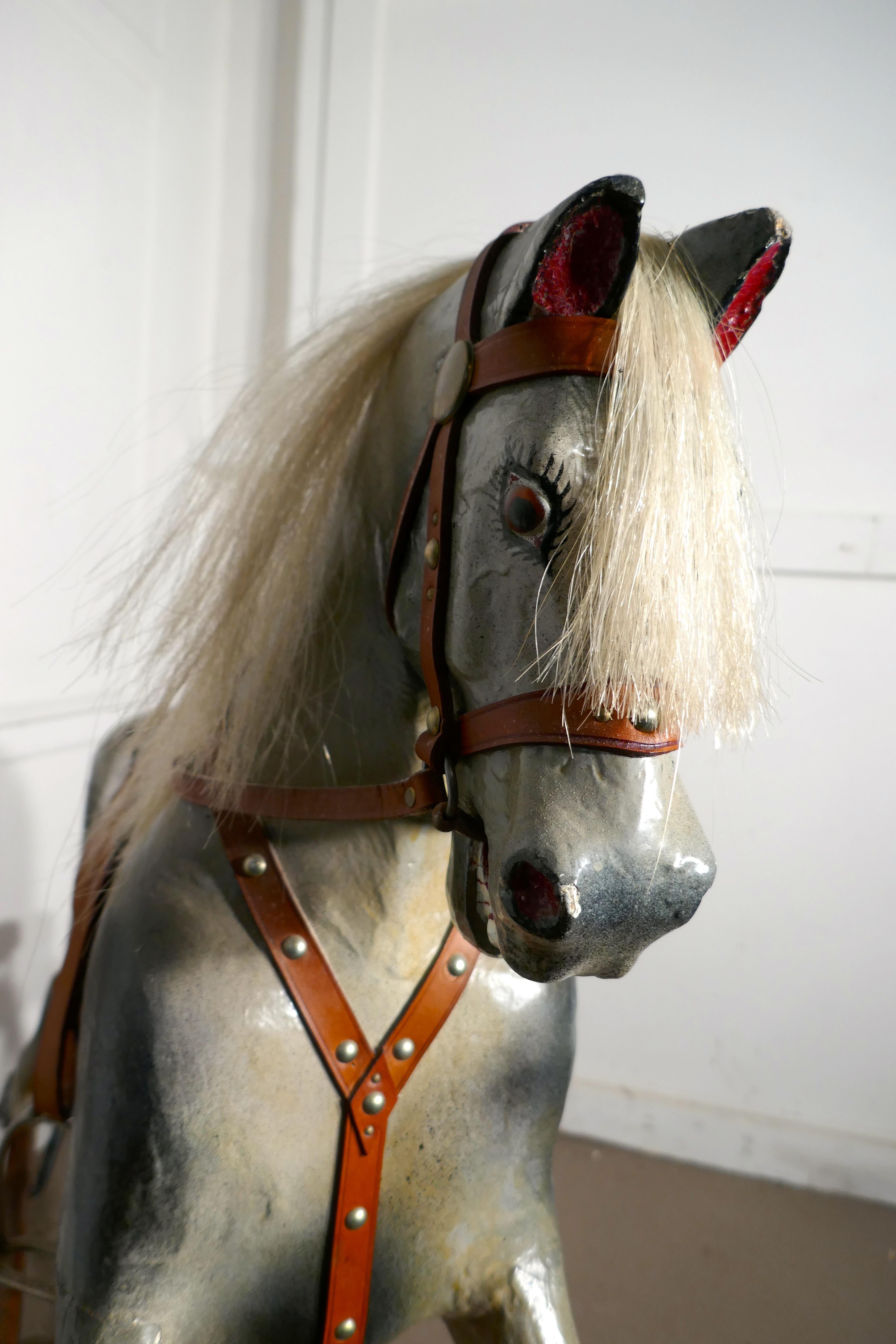 Wood Early 20th Century Rocking Horse by Lines Brothers