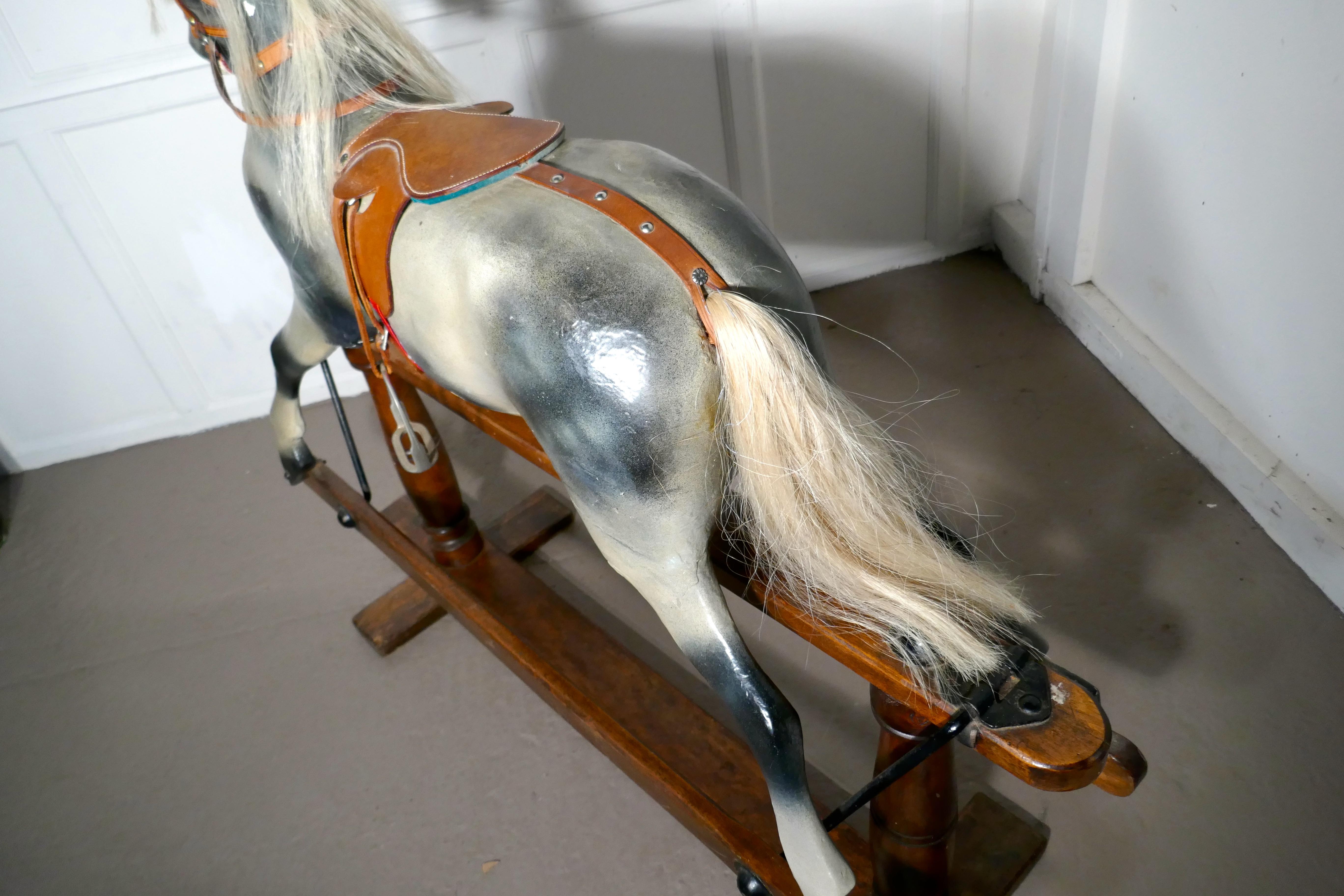 Early 20th Century Rocking Horse by Lines Brothers 2