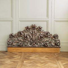Large Early 20th Century Rococo Headboard