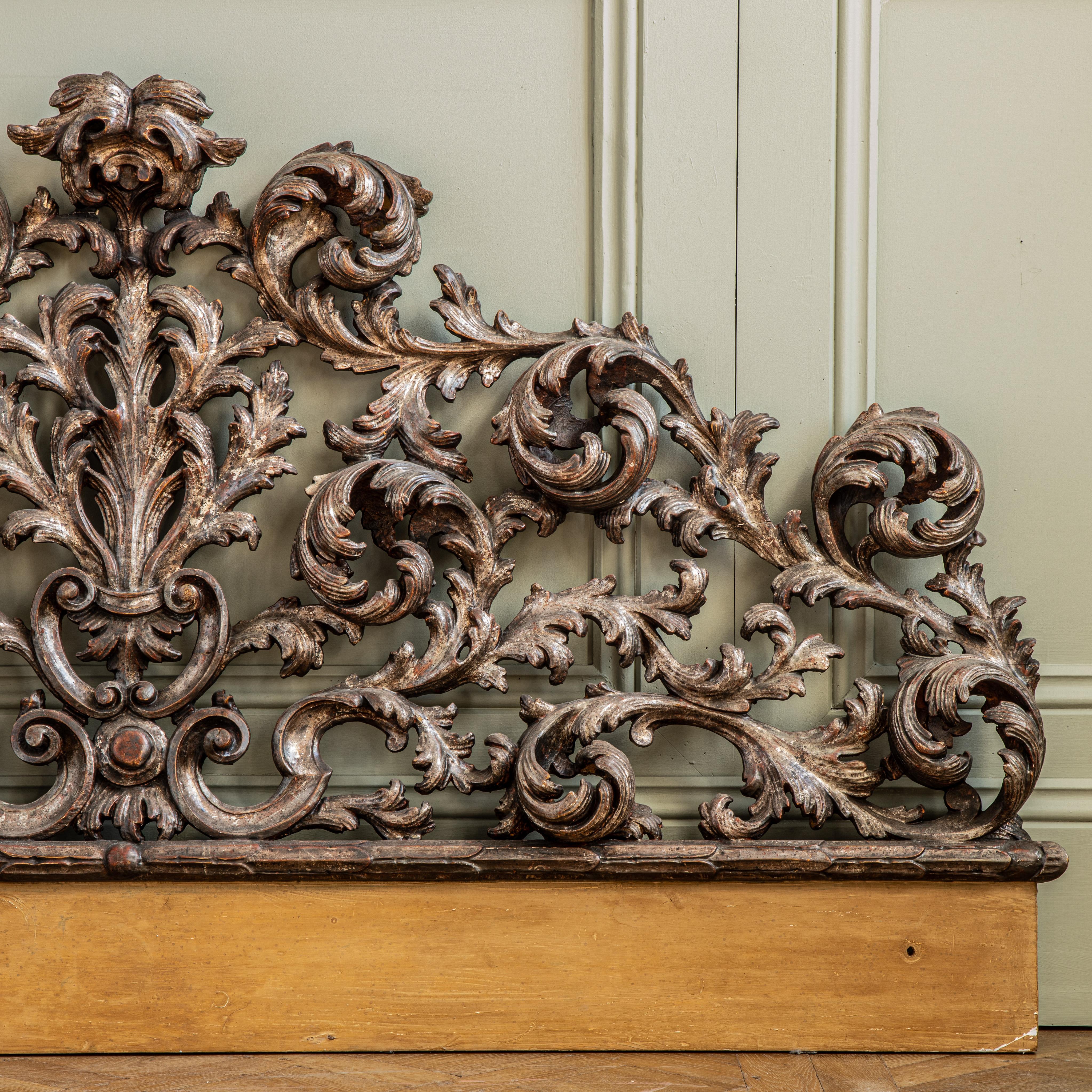 Italian Large Early 20th Century Rococo Headboard For Sale