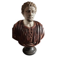 Early 20th Century Roman Emperor Bust with Beautiful Patina
