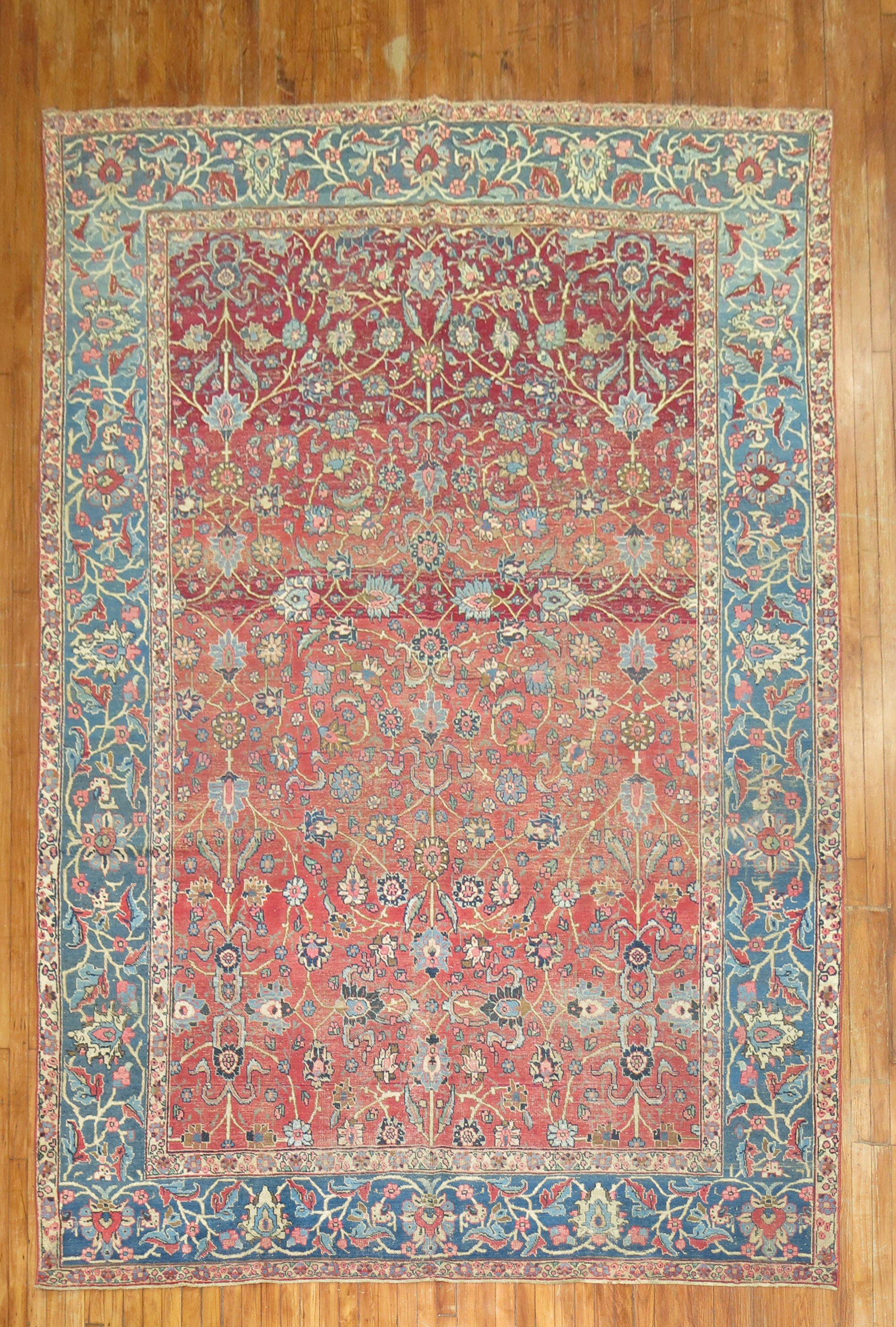 An early 20th-century room size Persian Tabriz small room size rug

Measures: 7'11'' x 11'