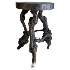 Early 20th Century Root Organic Wabi Side Table