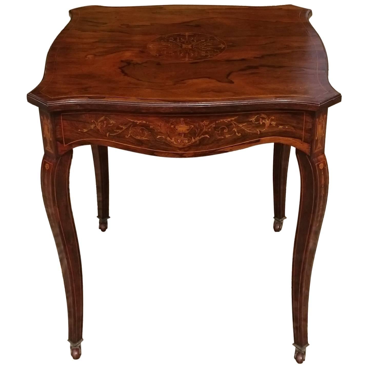 Early 20th Century Rosewood Centre Table For Sale