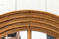 Early 20th Century Round Arch Pine Mirror