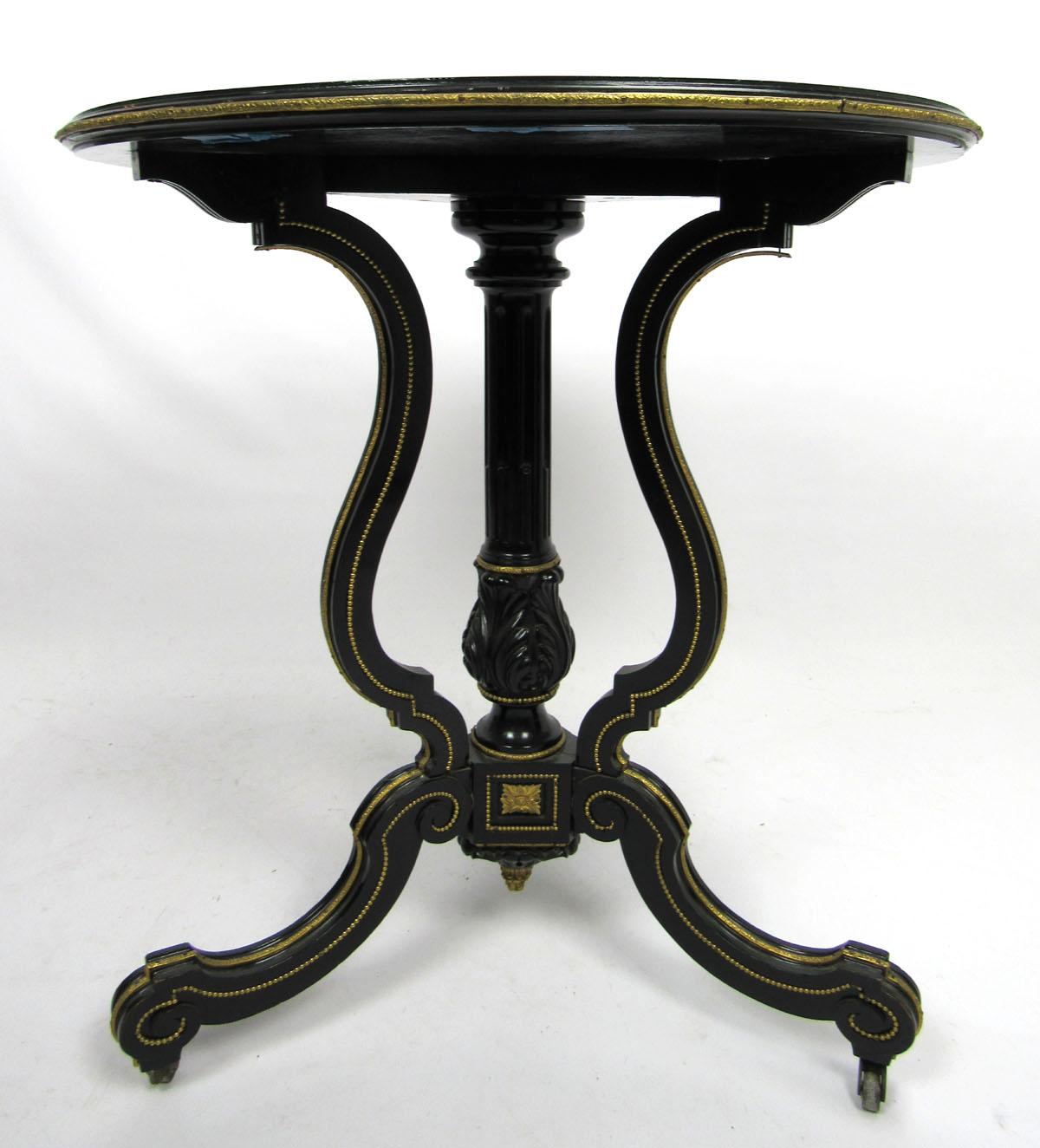 Gilt Early 20th Century Round Side Table