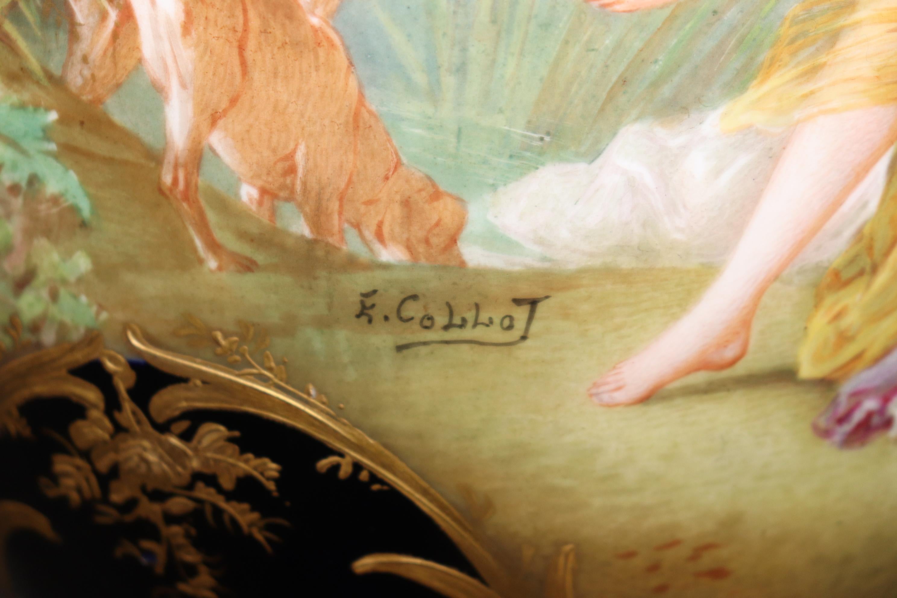 Luigi XV Urna figurata di Sèvres of Paris firmata blu reale dei primi del Novecento in vendita