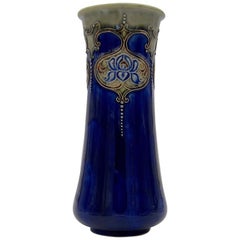 English Royal Doulton Art Nouveau Vase Decorated by E. Violet Hayward