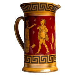 Antique Early 20th Century Royal Doulton Neoclassical Pitcher