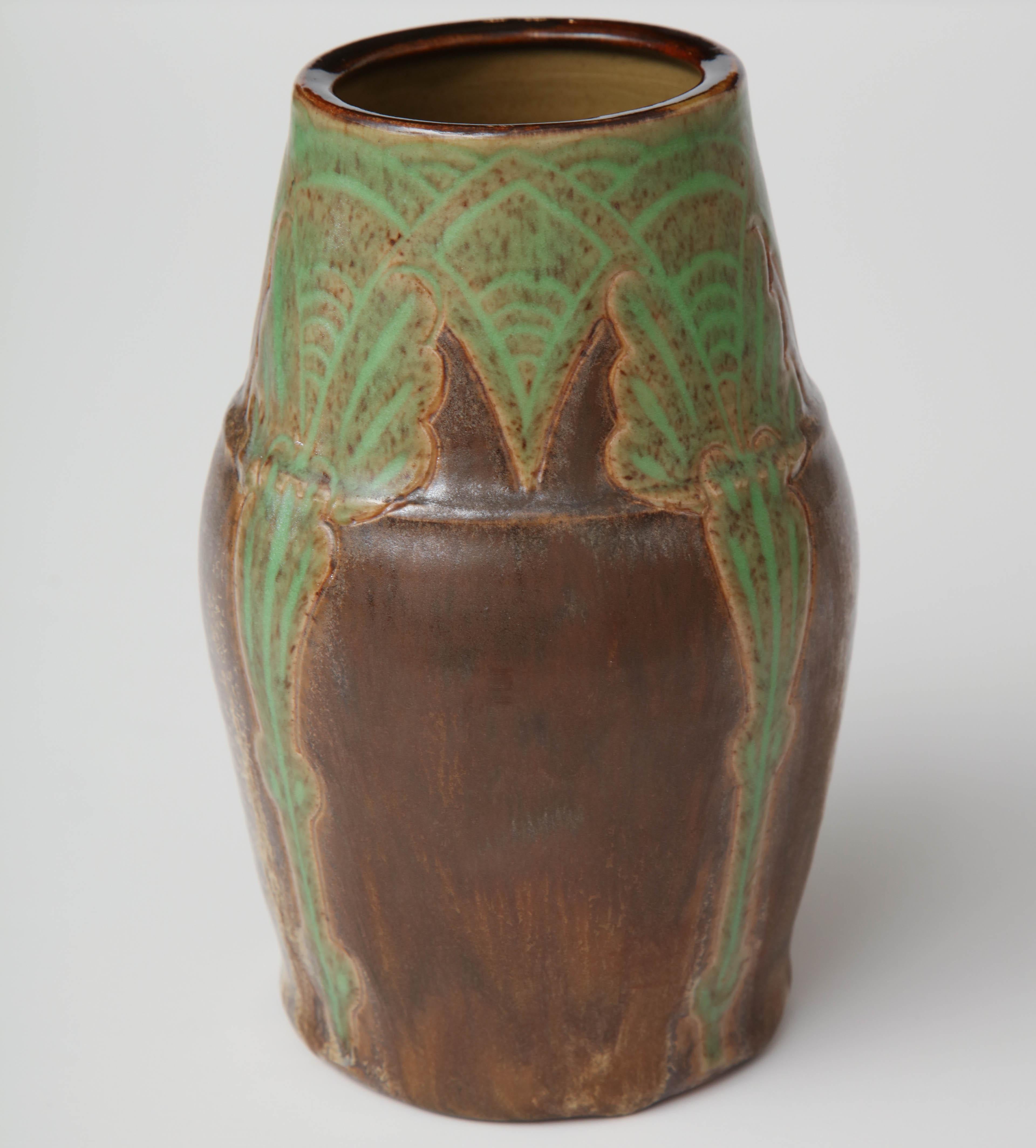 Early 20th Century Royal Doulton Stoneware Vase, William Rowe, 1920 4
