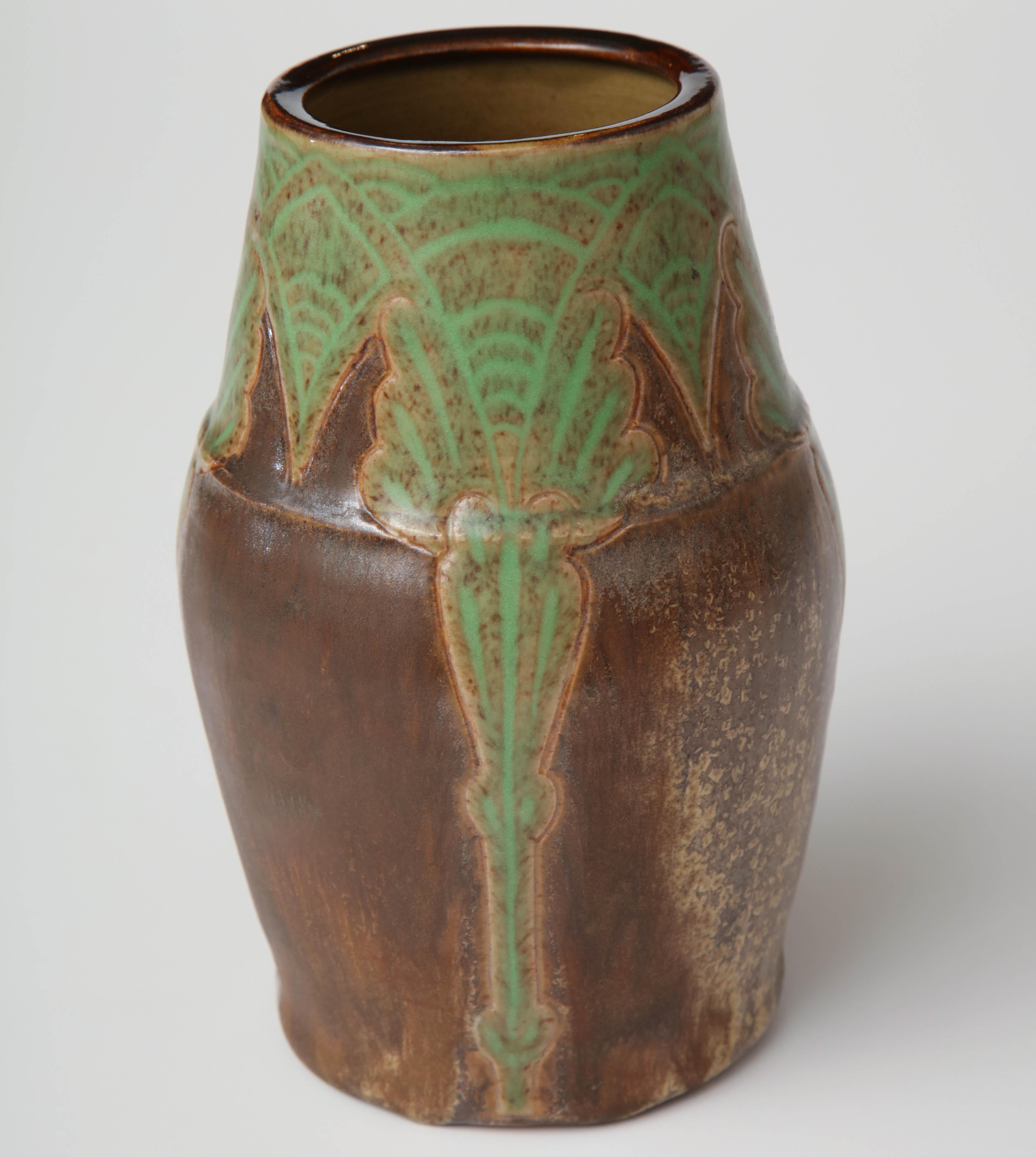 Early 20th Century Royal Doulton Stoneware Vase, William Rowe, 1920 5