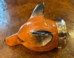 Early 20th Century Royale Stratford English Porcelain Fox Stirrup Cup