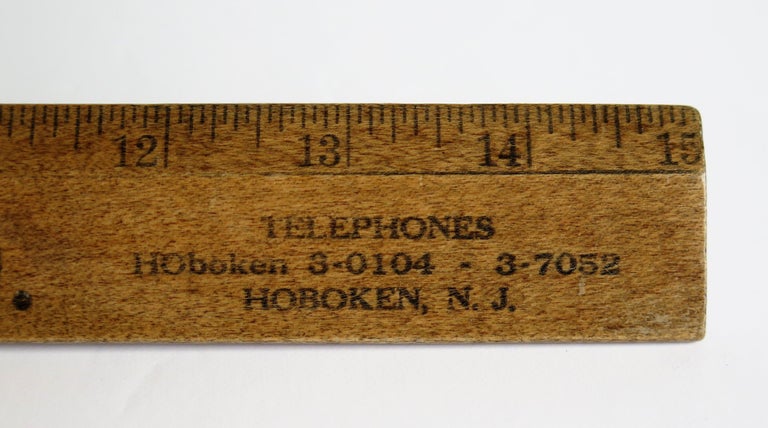 Hardwood Ruler for Hudson Engineering NJ by Geiger Bros Newark US, Ca ...