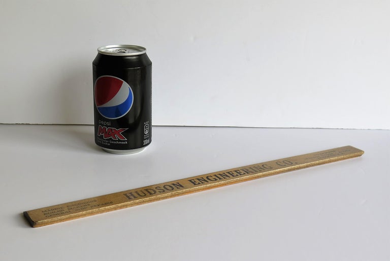 Hardwood Ruler for Hudson Engineering NJ by Geiger Bros Newark US, Ca ...