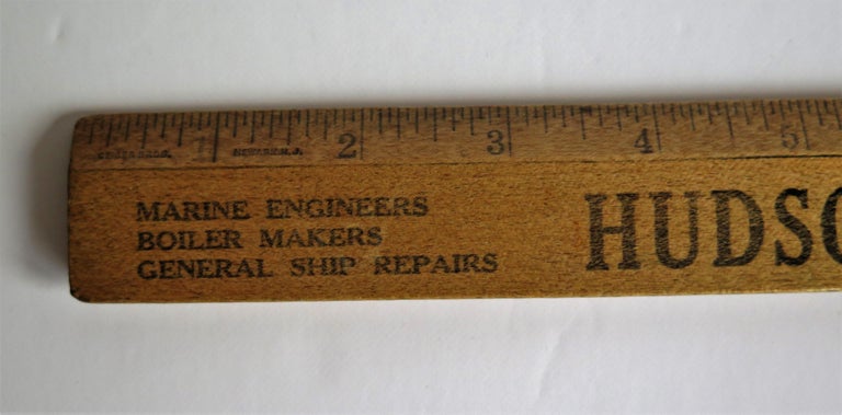 Hardwood Ruler for Hudson Engineering NJ by Geiger Bros Newark US, Ca ...