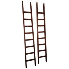 Early 20th Century Rural Wooden Pinned Ladders