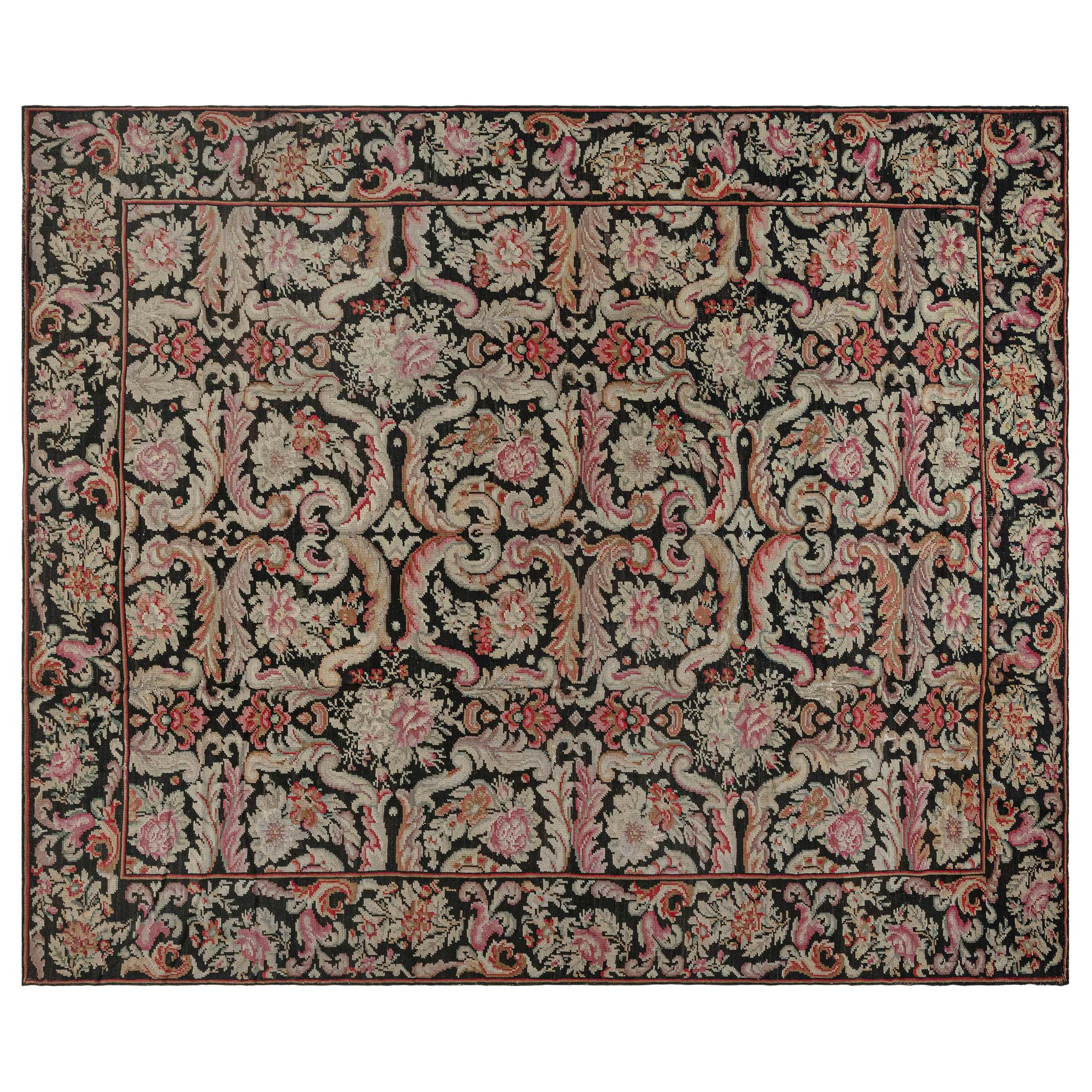 Mid-20th Century Handmade Russian Bessarabian Pictorial Tiger Accent ...