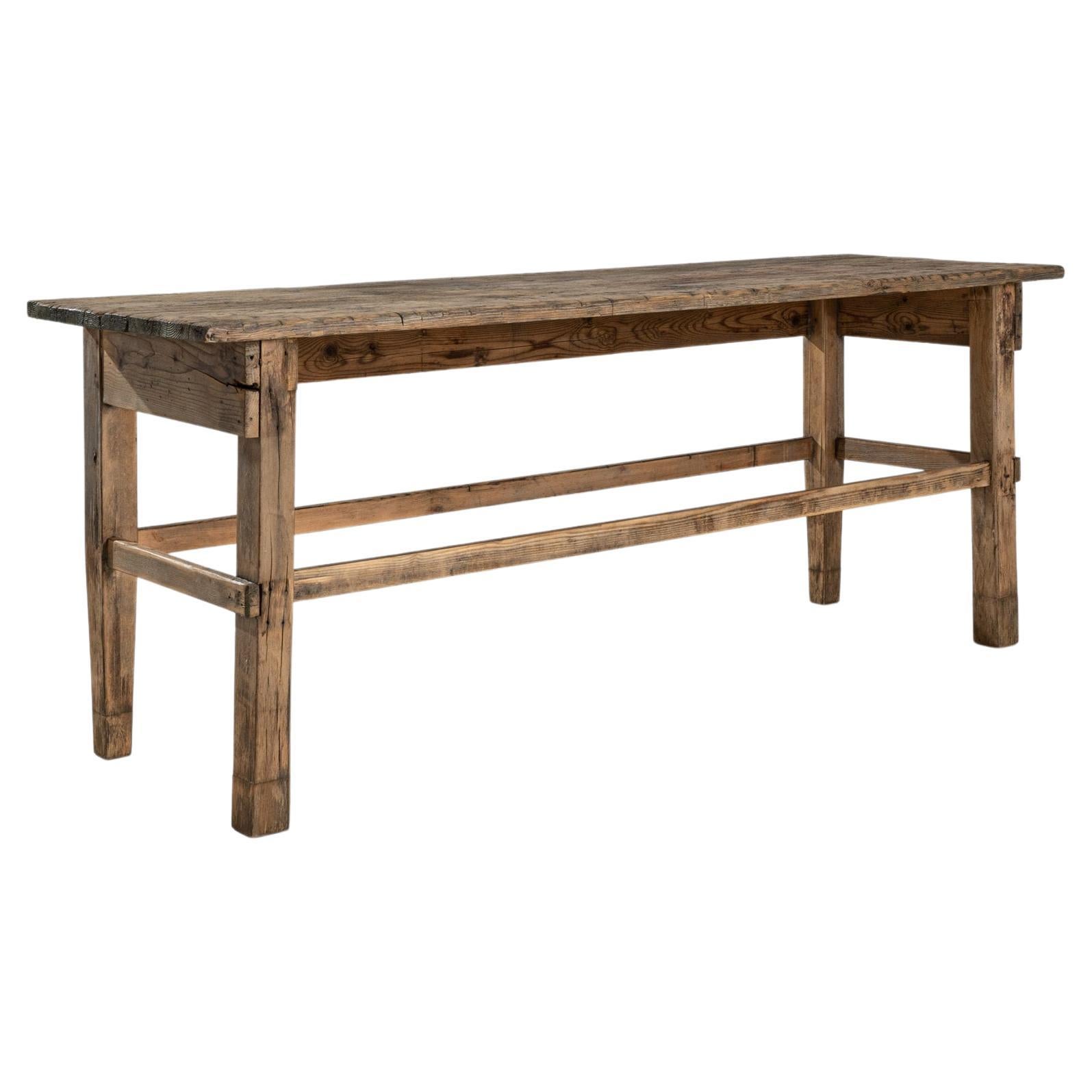 Early 20th Century, Rustic Central European Wooden Table