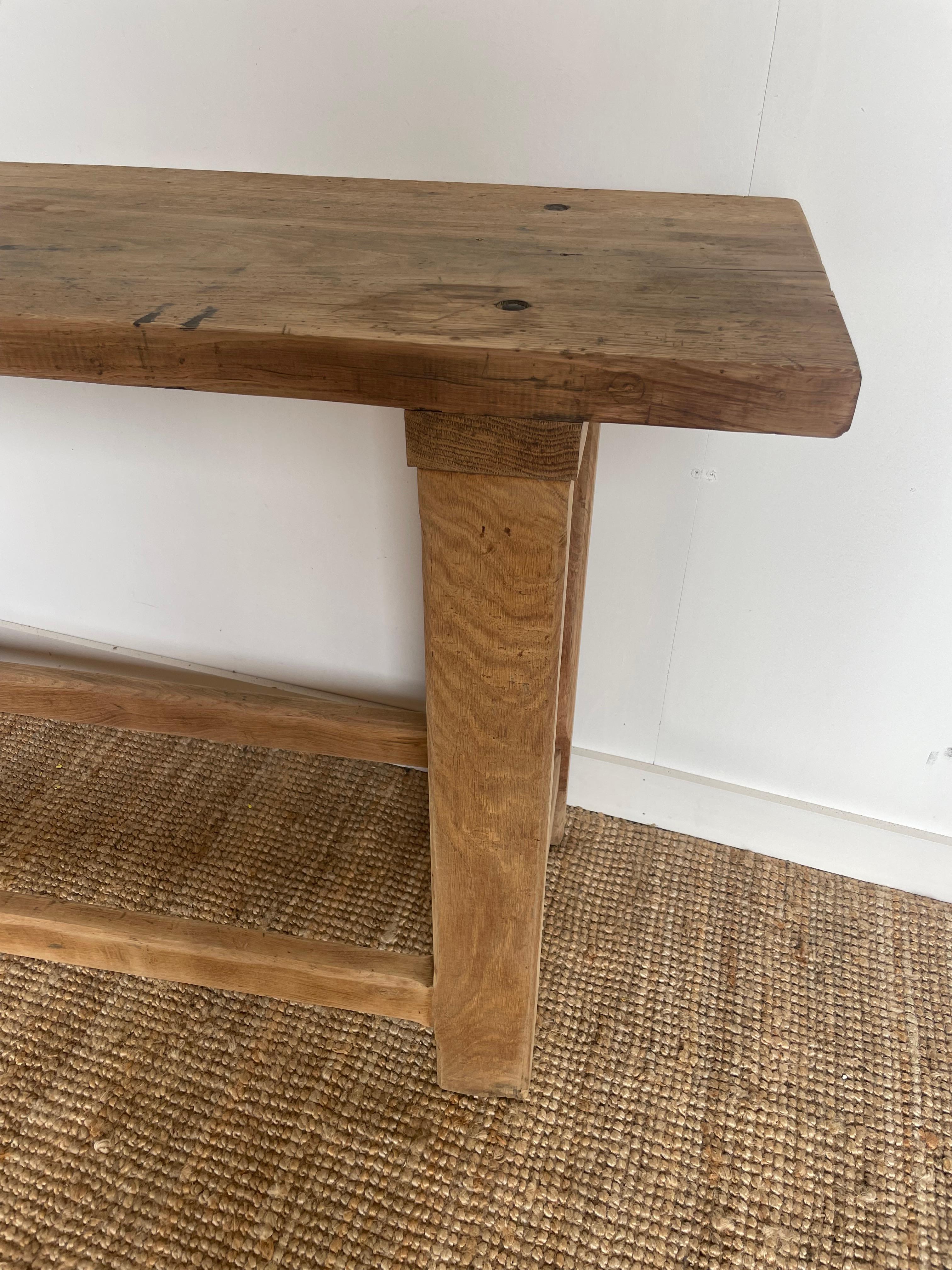 Early 20th century rustic console table  In Good Condition For Sale In Budleigh Salterton, GB