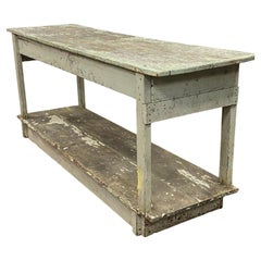 Rustikaler Arbeitstisch aus dem frühen 20.
