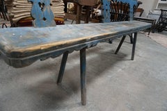 Early 20th Century Rustic French Bench