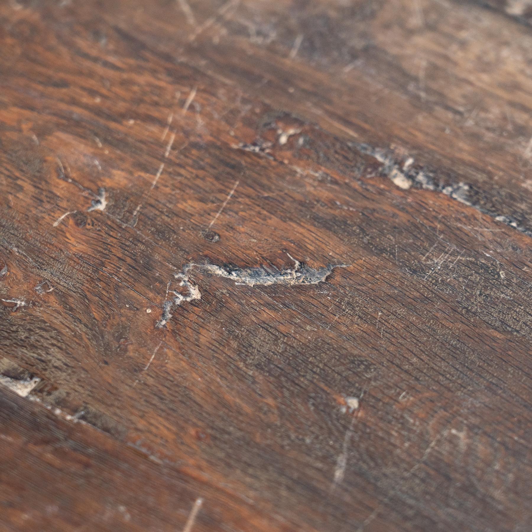 Early 20th Century Rustic French Side Table in Wood For Sale 7