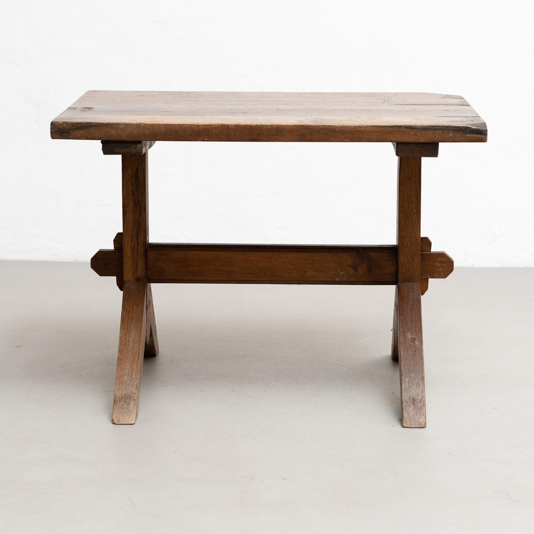 Early 20th Century Rustic French Side Table in Wood 7