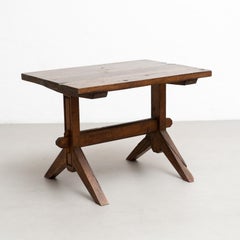 Tavolino francese rustico in Wood dei primi del Novecento