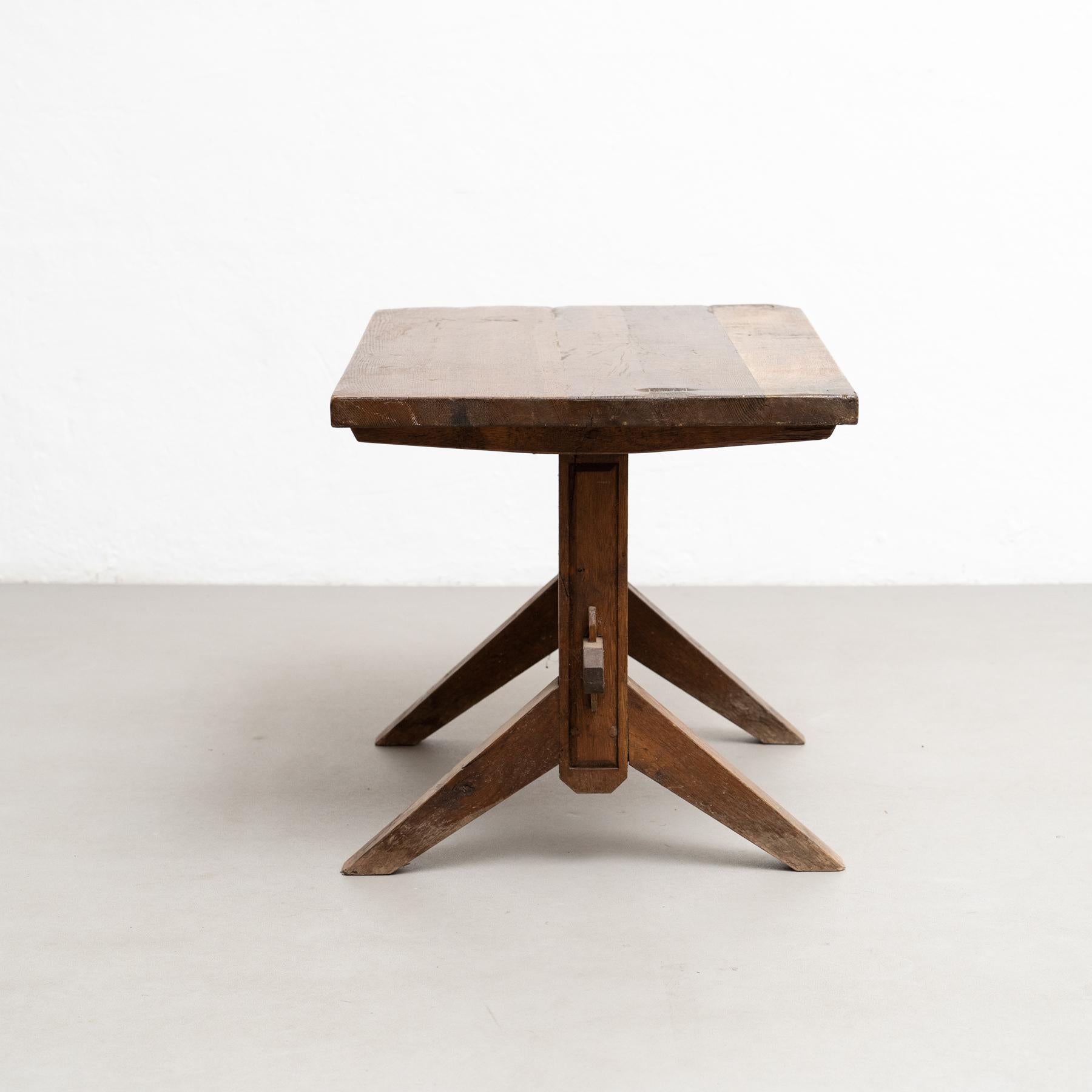 Mid-20th Century Early 20th Century Rustic French Side Table in Wood