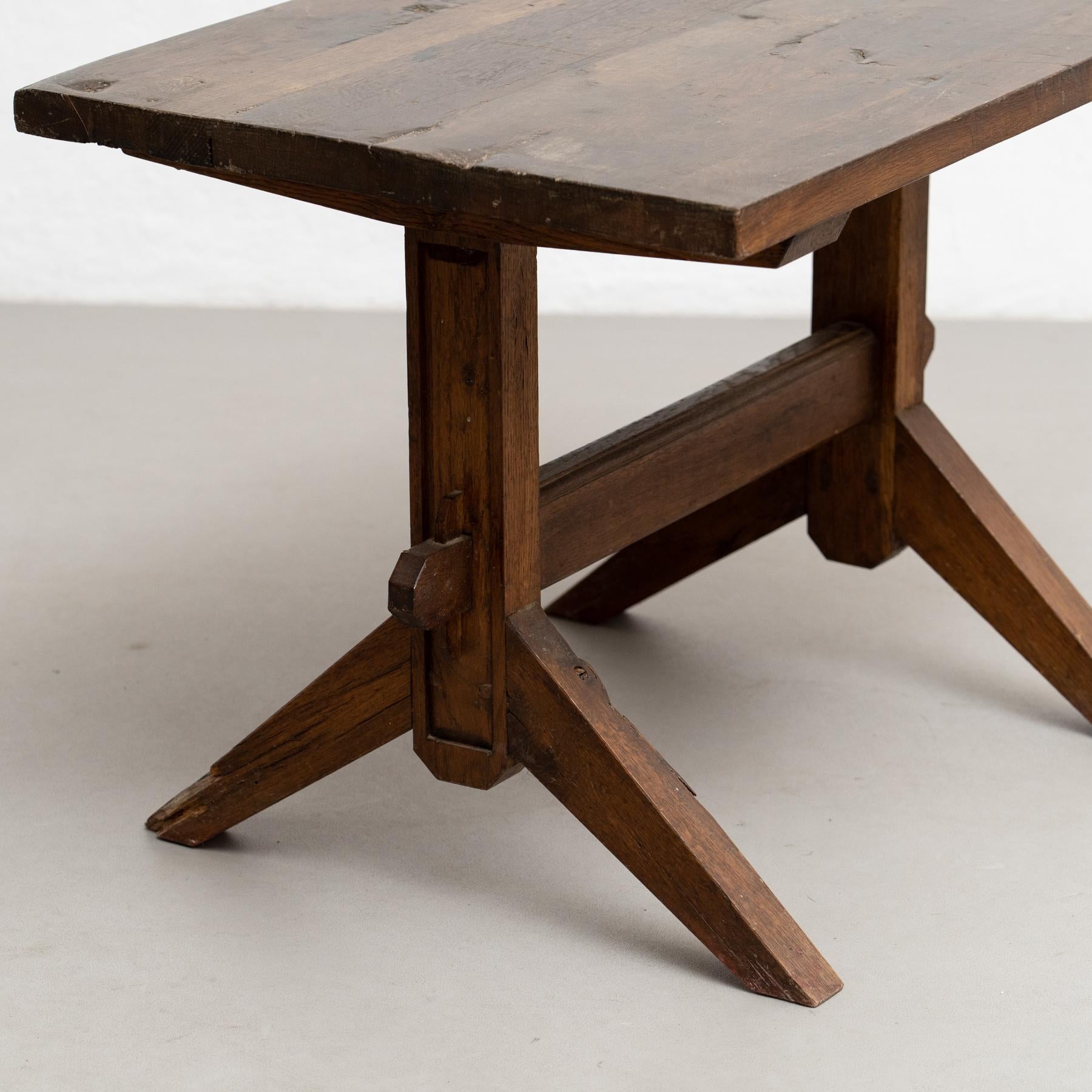 Early 20th Century Rustic French Side Table in Wood 2