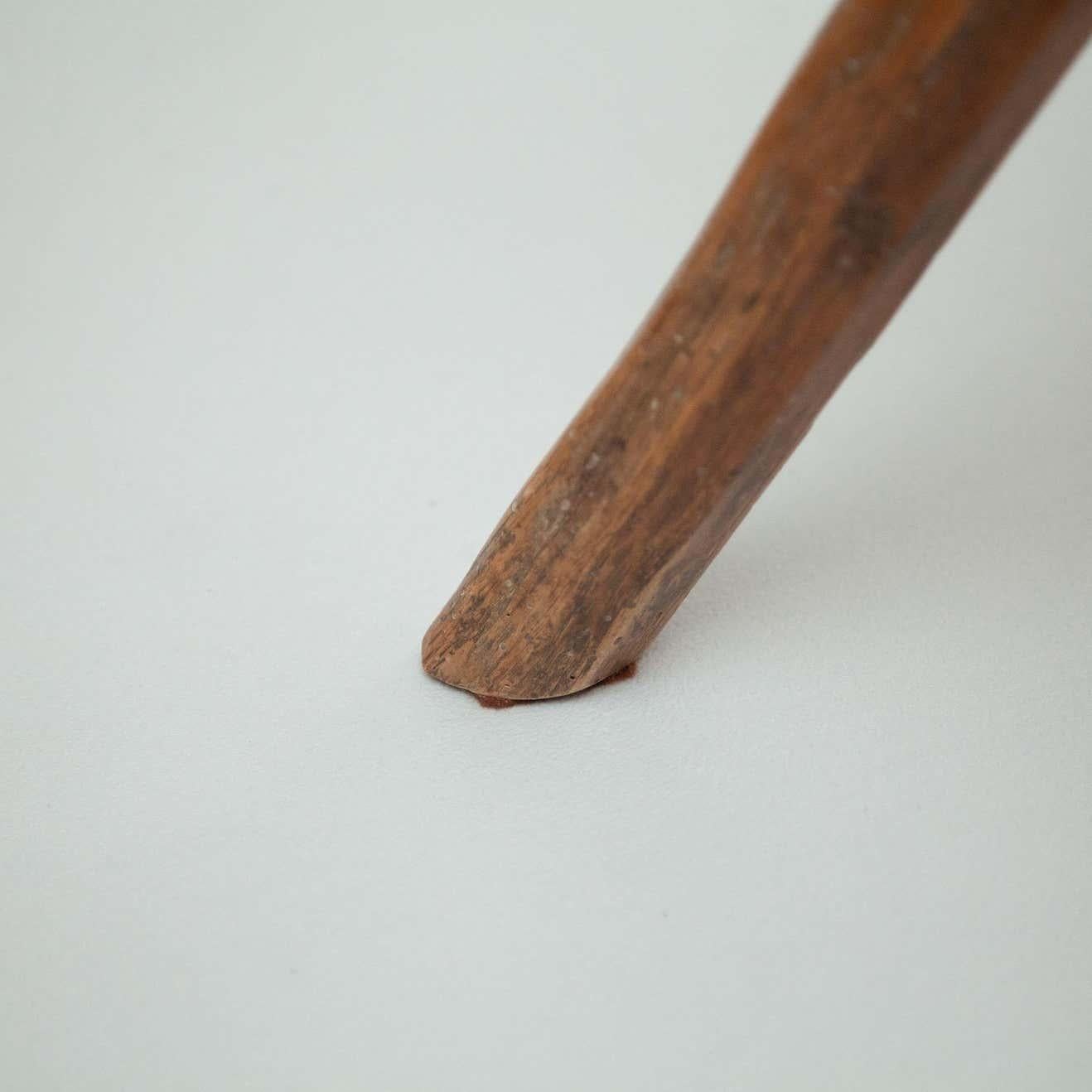 Sgabello rustico francese in Wood dei primi del Novecento in vendita 9