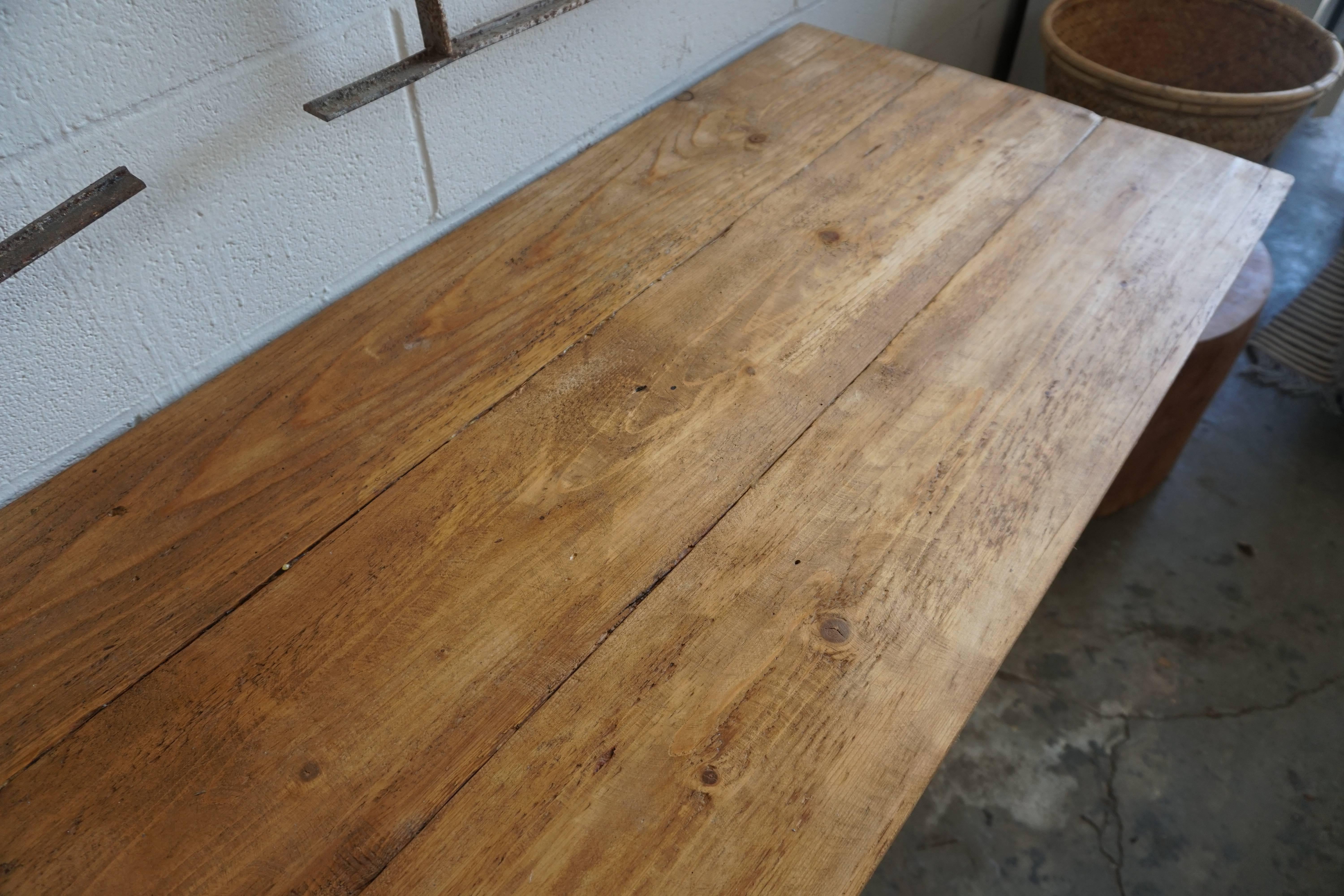 Early 20th Century Rustic French Work Desk 1