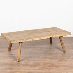Early 20th Century Rustic Peg Leg Coffee Table