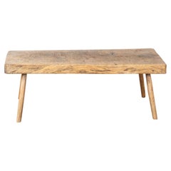 Early 20th Century Rustic Peg Leg Coffee Table