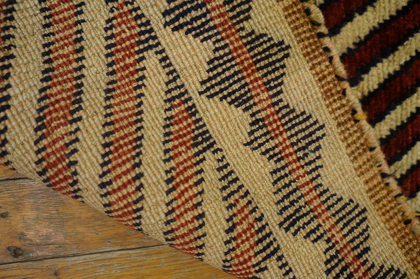 S. Persischer Gabbeh-Teppich des frühen 20. Jahrhunderts ( 3'8