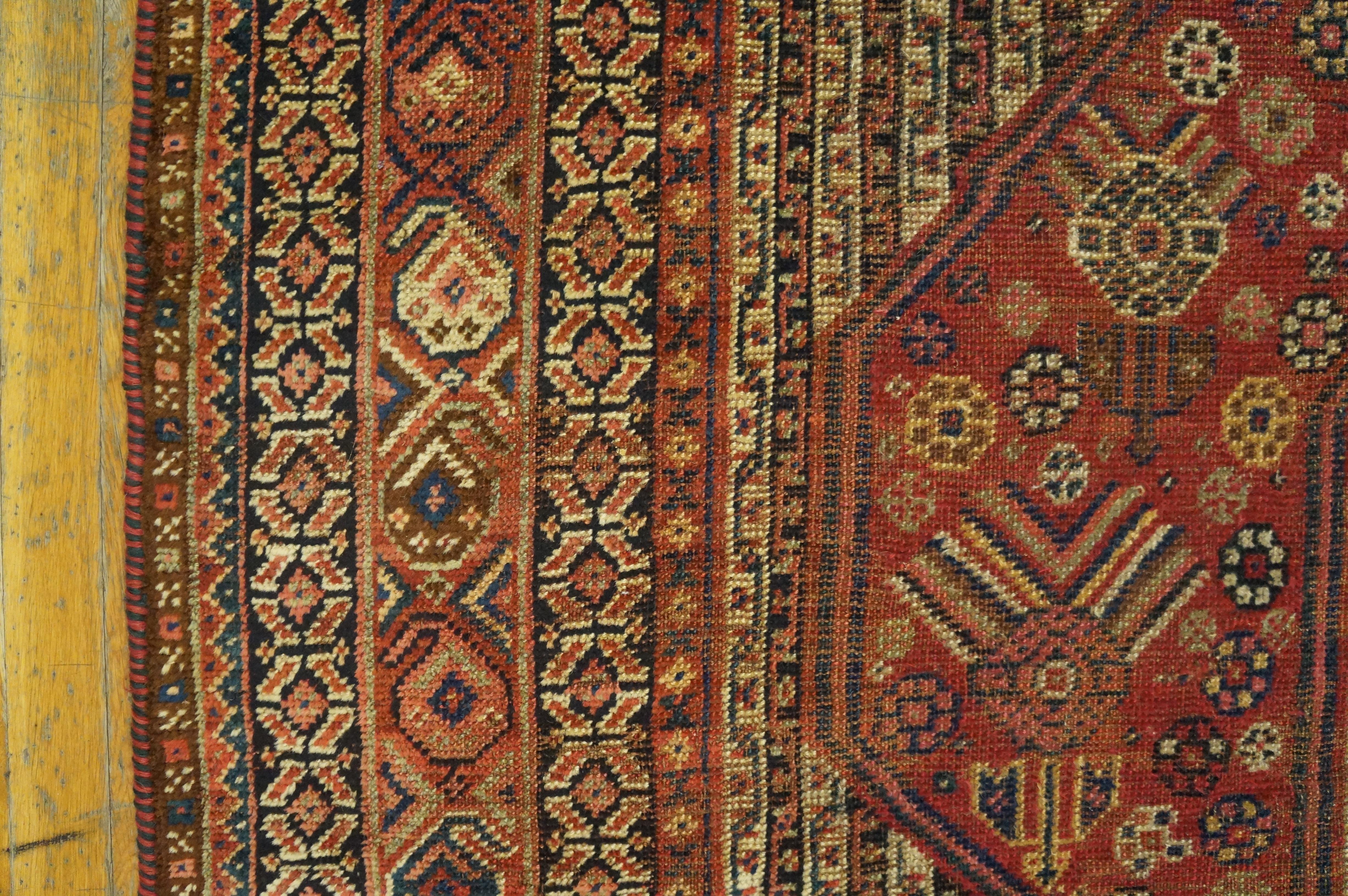 Early 20th Century S. Persian Ghashgaie Gallery Carpet (6'3