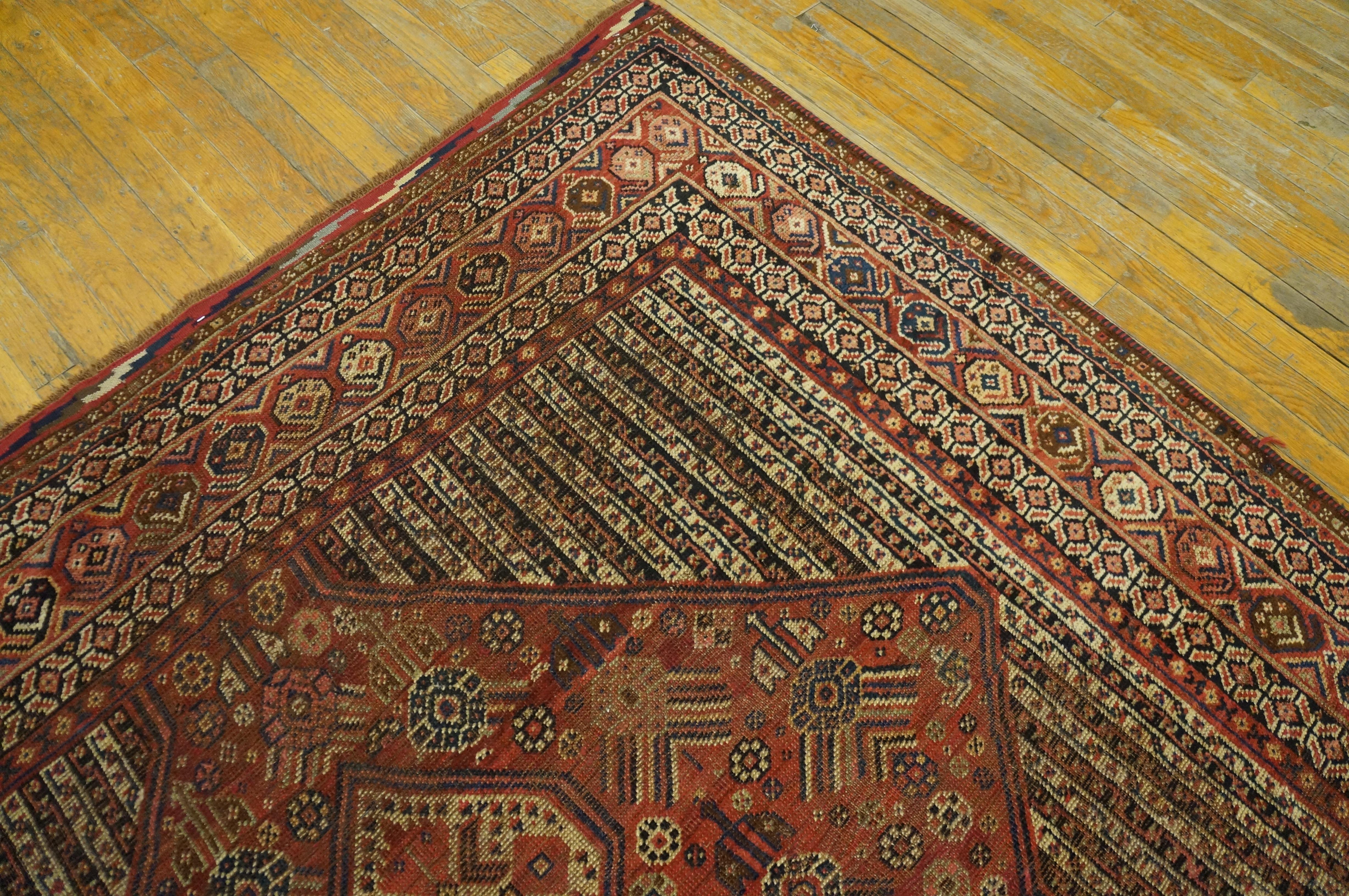 Early 20th Century S. Persian Ghashgaie Gallery Carpet (6'3